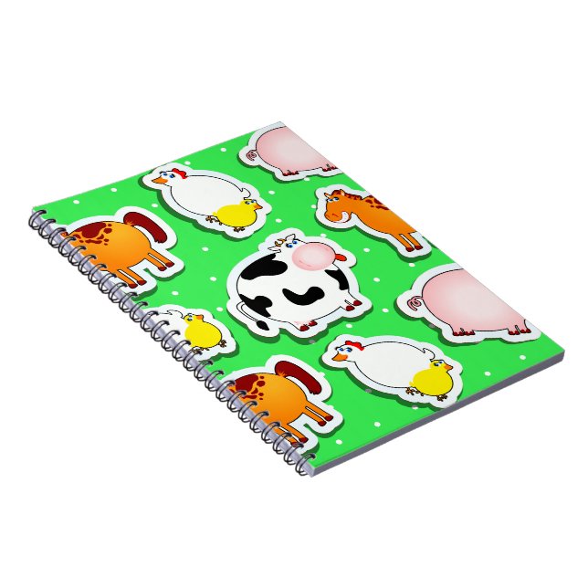 Happy farm background, notebook (Right Side)