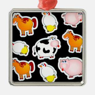 Happy farm background, ornament