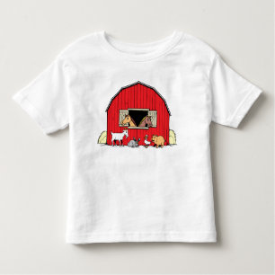Happy Farm Barnyard Animals Toddlers T-Shirt