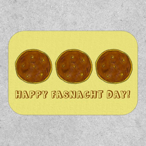 Happy Fasnacht Fastnacht Day Donut Doughnut Patch