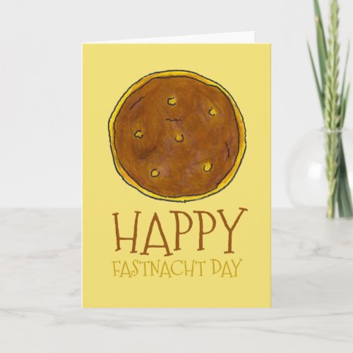 Happy Fasnacht Fastnacht Day PA Dutch Donut Lent Card