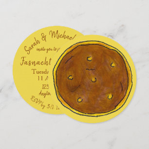 Happy Fastnacht Day Fasnacht Donut Lent PA Dutch Invitation