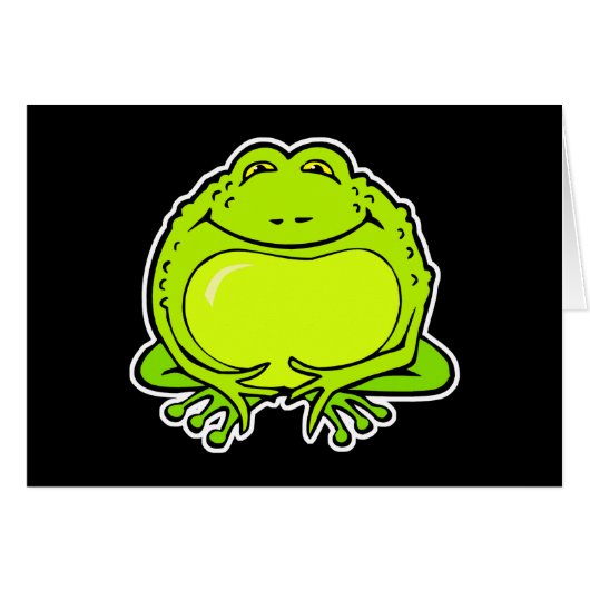 happy fat frog cards (Front Horizontal)