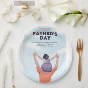 Happy Father Day, Paper Plates