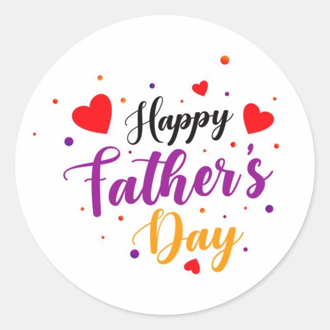 happy father  day sticker (Front)