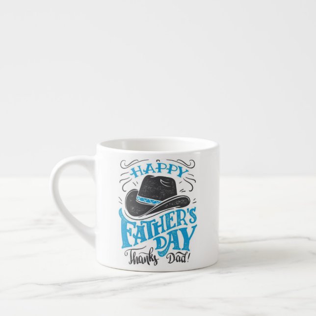 Happy Father day thank you dad Espresso Cup (Left)