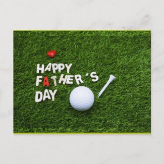 Happy Father Day to Golfer Postcard