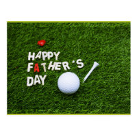 Happy Father Day to Golfer Postcard