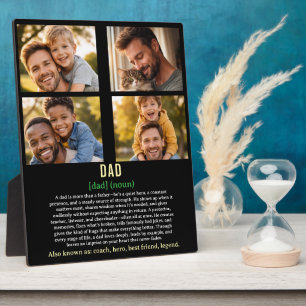 Happy Father’s Day Animal Photo Collage   Fun Dad Plaque