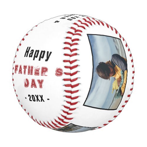 Happy Fathers Day Best Dad 3 Photo Collage Baseball