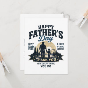 Happy Father’s Day-Best Dad Ever Invitation