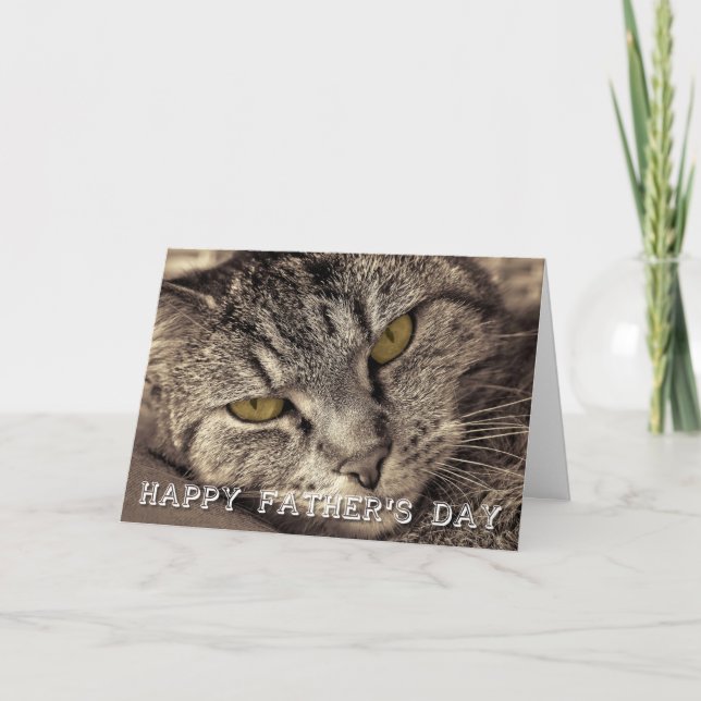 Happy Father’s Day Cat Card (Front)