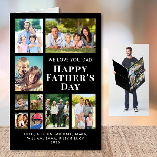 Happy Father’s Day Dad Photo Collage Jumbo Card