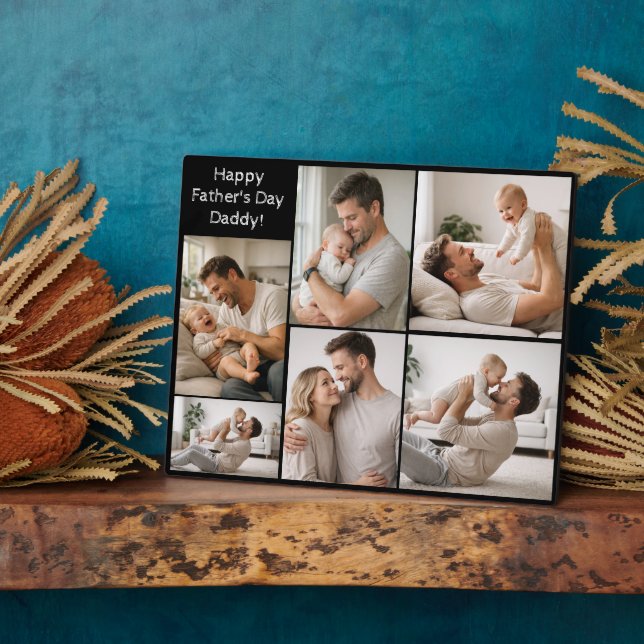 Happy Father’s Day Daddy! Personalized Photo Plaque (Side)