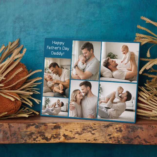 Happy Father’s Day Daddy! Personalized Photo Plaque (Side)