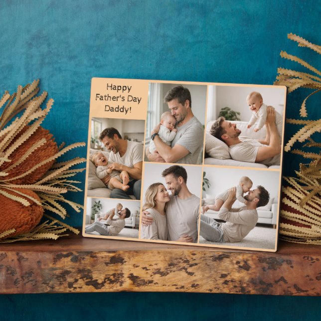 Happy Father’s Day Daddy! Personalized Photo Plaque (Side)