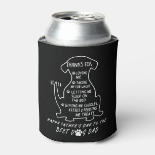 Happy Father s Day Dog Dad Can Cooler