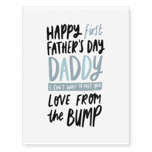 Happy Father s Day From The Bump Temporary Tattoos
