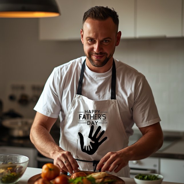 Happy Father’s Day Handprint Apron (Creator Uploaded)