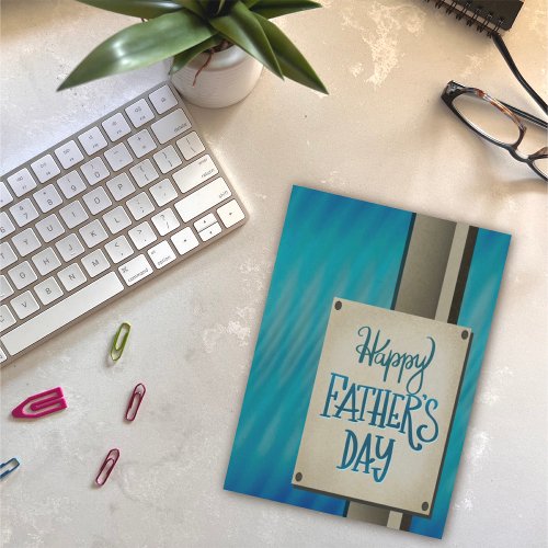 Happy Fatherâs Day Modern Fun Inspirivity Card