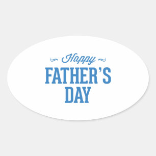 Happy Father’s Day Oval Sticker