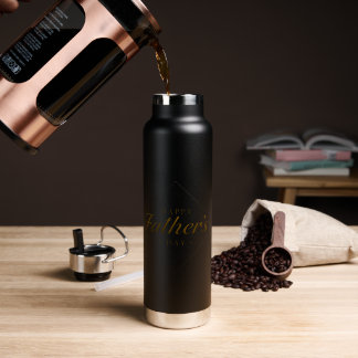 Happy Father’s Day Retro Mountain Water Bottle