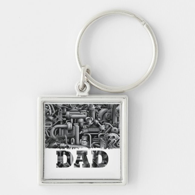 Happy Father’s Day to the Coolest Dad Keychain (Front)