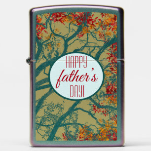 Happy Father’s Day Tree Canopy Nature Scene Zippo Lighter