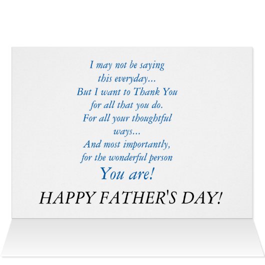 Happy Father's Day (Inside Horizontal (Top))