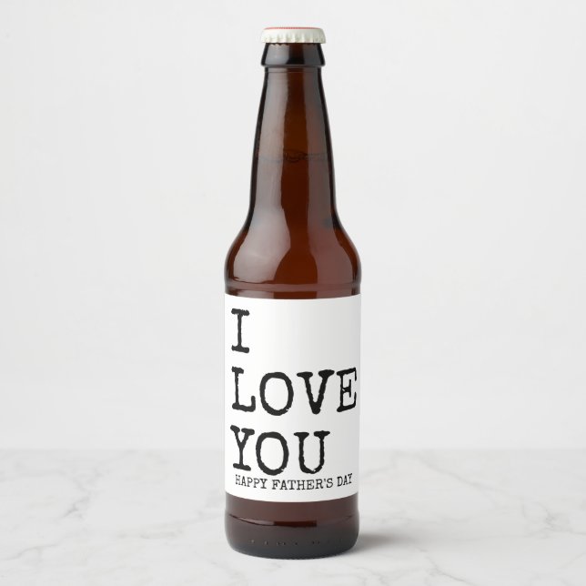 Happy Father's Day 2020 Beer Stickers for Him (Front)