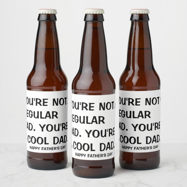 Happy Father's Day 2020 Beer Stickers for Him (Bottles)