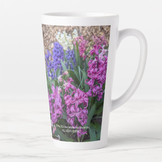 Happy Father's Day 2025 by RoseWrites Latte Mug (Right)
