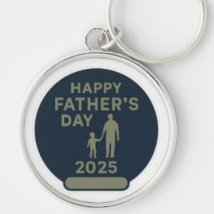 Happy father's day 2025 keychain