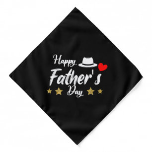 Happy Father's Day 2025 Tshirt for Men Dad Grandpa Bandana