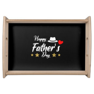 Happy Father's Day 2025 Tshirt for Men Dad Grandpa Serving Tray