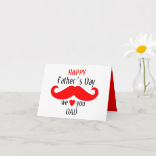 happy fathers day 2026 we love you dad card