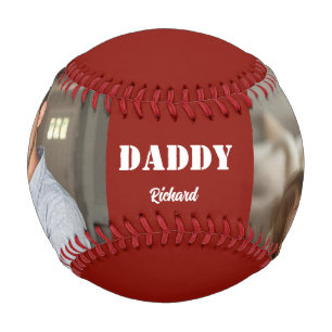 Happy fathers day 2photo elegant custom script baseball