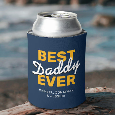 Happy Father's Day 4 Photo Can Cooler