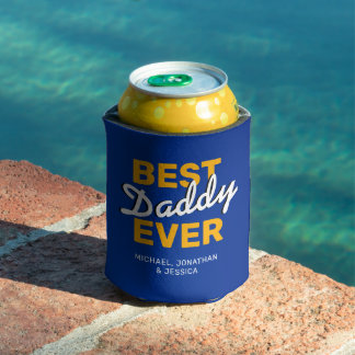 Happy Father's Day 4 Photo Can Cooler