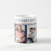 Happy Fathers Day 4 Photo Personalized Coffee Mug (Center)