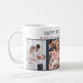 Happy Fathers Day 4 Photo Personalized Coffee Mug (Left)