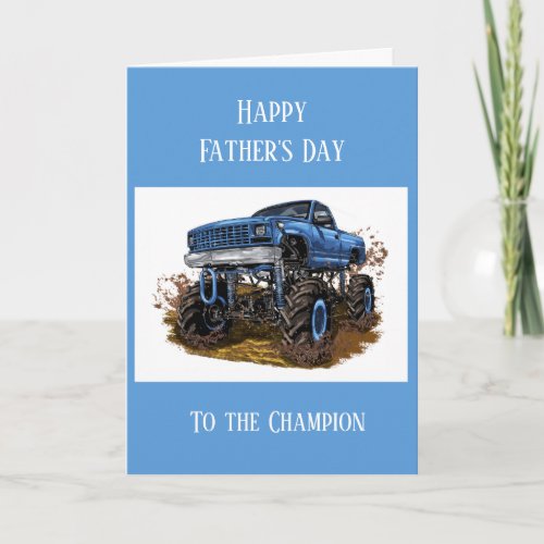 Happy Fathers Day 4x4 Off Road Mud Card