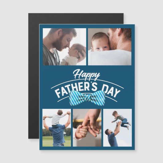 Happy Fathers Day 5 Photo Collage (Front/Back)