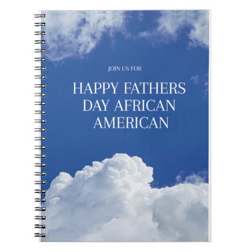 happy fathers day african american notebook