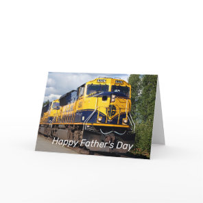 Happy Father's Day: Alaska Railroad locomotive Card