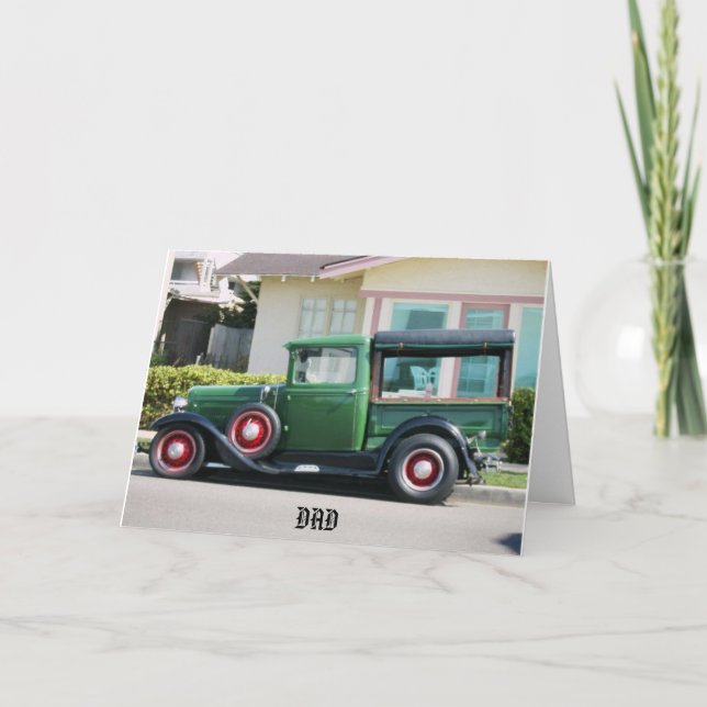 HAPPY FATHER'S DAY! Antique Truck, Card (Front)