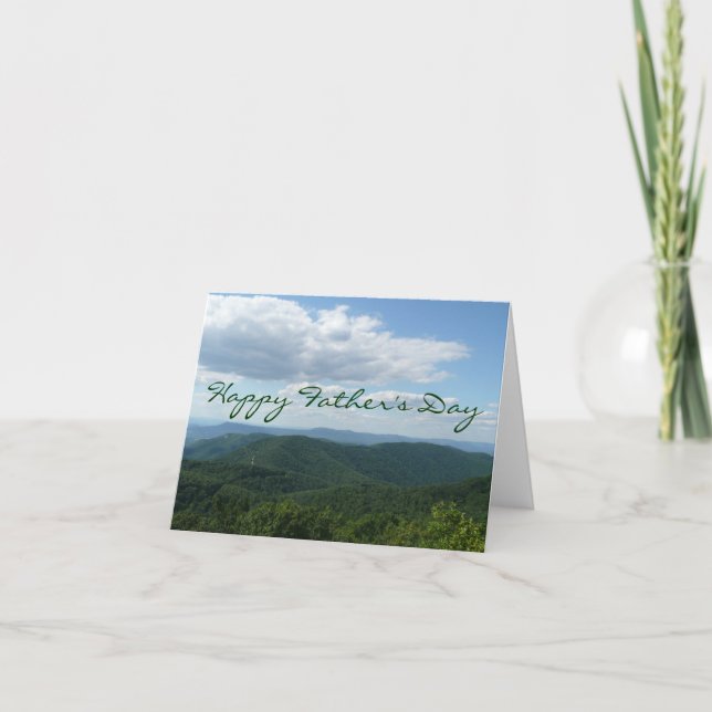 Happy Father's Day Appalachian Mountains Card (Front)