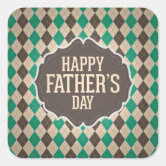 Fathers Day Square Sticker