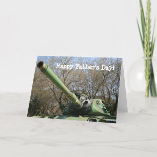 Happy Father's Day Army Tank greeting card