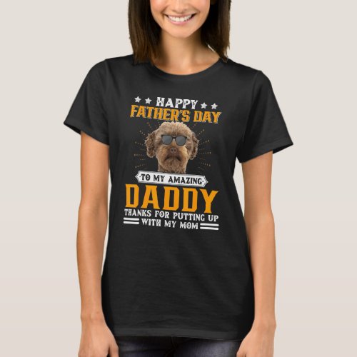 Happy Fathers Day Australian Labradoodle Dog Dad  T_Shirt